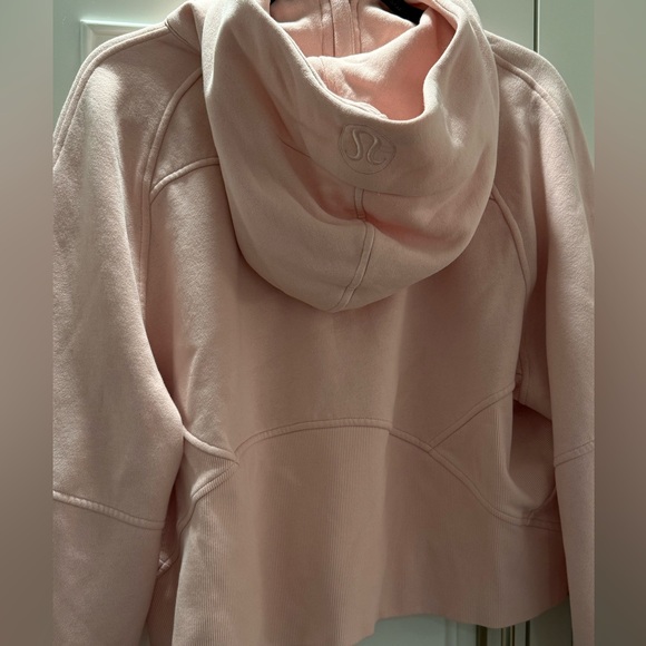 Lululemon baby pink quarter-zip scuba with a hood - Picture 4 of 4